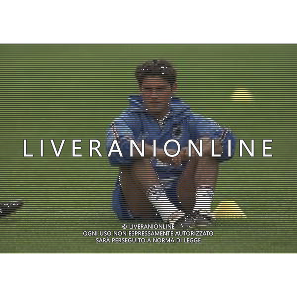 1998-1999 ALLENAMENTO SAMPDORIA NELLA FOTO EMANUELE PESARESI AG ALDO LIVERANI SAS