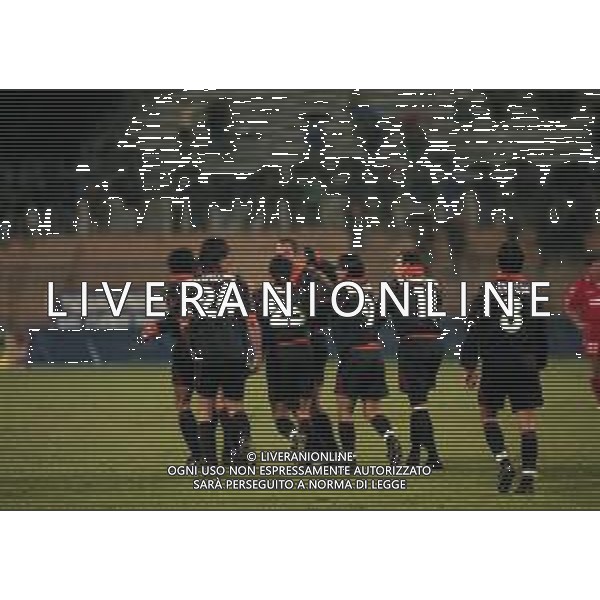 15-12-1999 PIACENZA COPPA ITALIA OTTAVI RITORNO PIACENZA ROMA 0-1 NELLA FOTO ABBRACCI GIOCATORI ROMA DOPO IL GOAL AG ALDO LIVERANI SAS