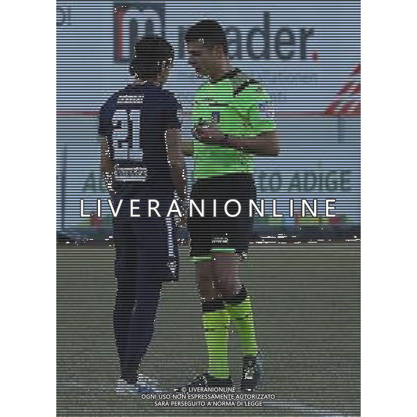 SUDTIROL - VIS PESARO CAMPIONATO CALCIO SERIE C 22.01.2020 NELLA FOTO GENNARI PROTESTA CON L\'ARBITRO ©AGENZIA ALDO LIVERANI SAS