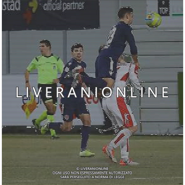 SUDTIROL - VIS PESARO CAMPIONATO CALCIO SERIE C 22.01.2020 NELLA FOTO MISIN IN CONTRASTO AEREO ©AGENZIA ALDO LIVERANI SAS