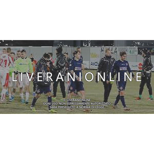 SUDTIROL - VIS PESARO CAMPIONATO CALCIO SERIE C 22.01.2020 NELLA FOTO DELUSIONE DEI GIOCATORI DI VIS PESARO A FINE GARA ©AGENZIA ALDO LIVERANI SAS
