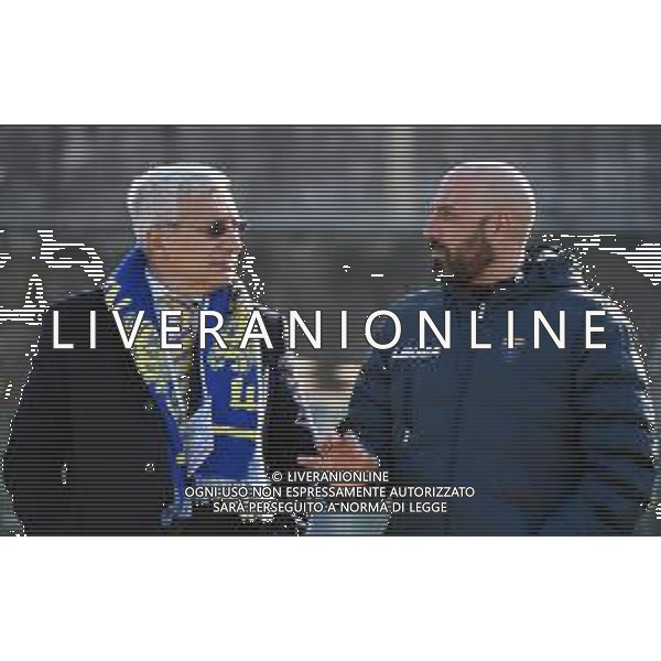 Campionato di Calcio Serie C - Lega Pro 2019/2020 Pagani (SA), Italia 22/01/2020 Paganese vs Viterbese Nella foto: Il presidente della A.S. Viterbese Marco Arturo Romano e L\'allenatore della A.S. Viterbese Antonio Calabro FOTO ANDREA D\'AMICO-ALESSIO MARINI-AG ALDO LIVERANI SAS