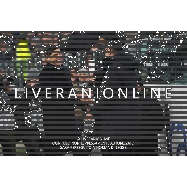 Torino 22.01.2020 Allianz Stadium Juventus vs Roma Quarti di finale Coppa Italia Tim 2019/2020 ©Viganti/Agenzia Aldo Liverani Nella foto: maurizio sarri e paulo fonseca ©/ AGENZIA ALDO LIVERANI SAS
