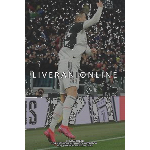 Torino 22.01.2020 Allianz Stadium Juventus vs Roma Quarti di finale Coppa Italia Tim 2019/2020 ©Viganti/Agenzia Aldo Liverani Nella foto: esultanza dopo il gol di cristiano ronaldo ©/ AGENZIA ALDO LIVERANI SAS