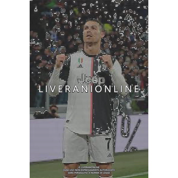 Torino 22.01.2020 Allianz Stadium Juventus vs Roma Quarti di finale Coppa Italia Tim 2019/2020 ©Viganti/Agenzia Aldo Liverani Nella foto: esultanza dopo il gol di cristiano ronaldo ©/ AGENZIA ALDO LIVERANI SAS