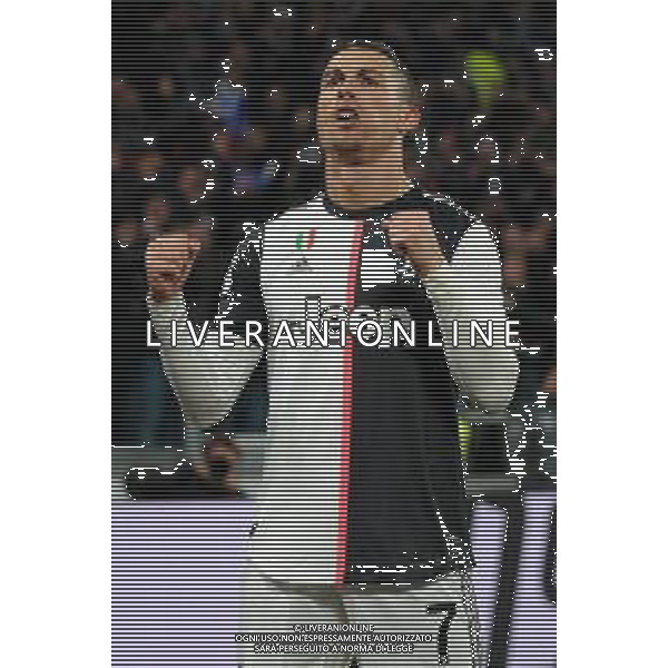 Torino 22.01.2020 Allianz Stadium Juventus vs Roma Quarti di finale Coppa Italia Tim 2019/2020 ©Viganti/Agenzia Aldo Liverani Nella foto: esultanza dopo il gol di cristiano ronaldo ©/ AGENZIA ALDO LIVERANI SAS