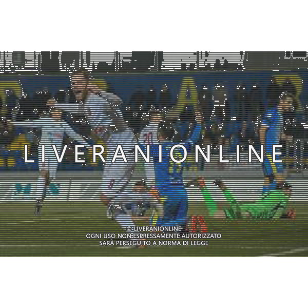 Campionato di Calcio Serie C - Lega Pro 2019/2020 Carrara, Italia 22/01/2020 Carrarese vs Pontedera Nella foto: Caio De Cenco festeggia il vantaggio del Pontedera di Michele Bruzzo FOTO FABIO FAGIOLINI-ALESSIO MARINI-AG ALDO LIVERANI SAS