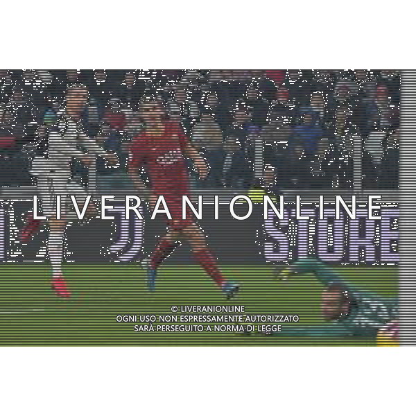 Torino 22.01.2020 Stadio Allianz Stadium ©Alessandro Falzone/Agenzia Aldo Liverani 22.01.2020 Quarti di finale Coppa Italia Juventus vs Roma 2019-20120 Nella foto : IL GOL DI CRISTIANO RONALDO ©/ AGENZIA ALDO LIVERANI SAS