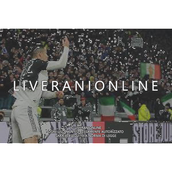 Torino 22.01.2020 Allianz Stadium Juventus vs Roma Quarti di finale Coppa Italia Tim 2019/2020 ©Viganti/Agenzia Aldo Liverani Nella foto: esultanza dopo il gol di cristiano ronaldo ©/ AGENZIA ALDO LIVERANI SAS