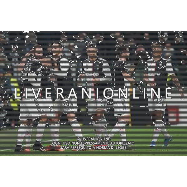Torino 22.01.2020 Allianz Stadium Juventus vs Roma Quarti di finale Coppa Italia Tim 2019/2020 ©Viganti/Agenzia Aldo Liverani Nella foto : ESULTANZA DOPO IL GOL DI RODRIGO BENTANCUR ©/ AGENZIA ALDO LIVERANI SAS
