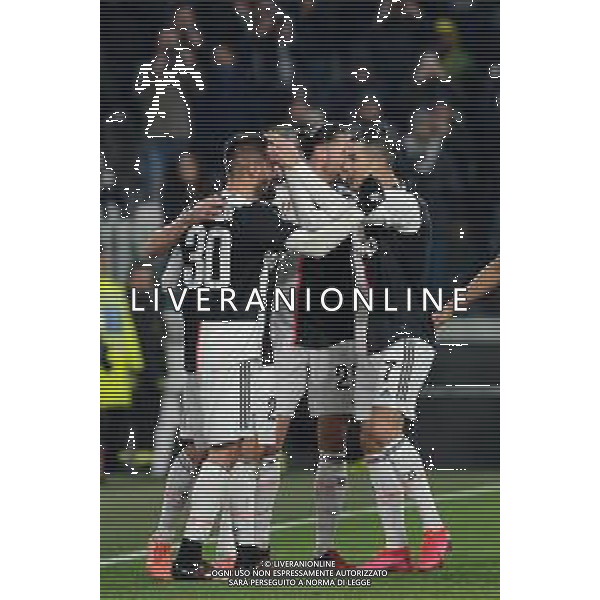 Torino 22.01.2020 Allianz Stadium Juventus vs Roma Quarti di finale Coppa Italia Tim 2019/2020 ©Viganti/Agenzia Aldo Liverani Nella foto : ESULTANZA DOPO IL GOL DI RODRIGO BENTANCUR ©/ AGENZIA ALDO LIVERANI SAS