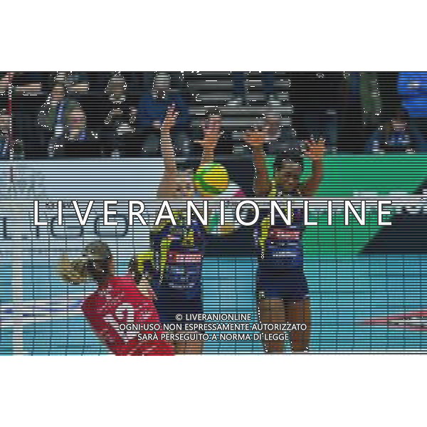 Volley Champions League Women 2019/2020 Treviso, Italia 22/01/2020 Imoco Volley Conegliano vs C.S.M. Volei Alba Blaj Nella foto: Muro di Joanna Wolosz FOTO FLAVIO PAVANELLO-ALESSIO MARINI-AG ALDO LIVERANI SAS