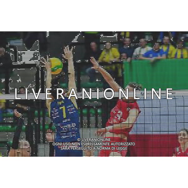 Volley Champions League Women 2019/2020 Treviso, Italia 22/01/2020 Imoco Volley Conegliano vs C.S.M. Volei Alba Blaj Nella foto: Muro di Raphaela Folie FOTO FLAVIO PAVANELLO-ALESSIO MARINI-AG ALDO LIVERANI SAS
