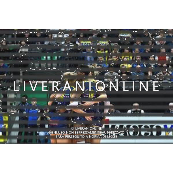 Volley Champions League Women 2019/2020 Treviso, Italia 22/01/2020 Imoco Volley Conegliano vs C.S.M. Volei Alba Blaj Nella foto: Esultanza Imoco Volley Conegliano FOTO FLAVIO PAVANELLO-ALESSIO MARINI-AG ALDO LIVERANI SAS