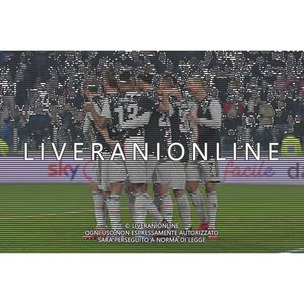 Torino 22.01.2020 Stadio Allianz Stadium ©Alessandro Falzone/Agenzia Aldo Liverani 22.01.2020 Quarti di finale Coppa Italia Juventus vs Roma 2019-20120 Nella foto : ESULTANZA GOL DI RODRIGO BENTANCUR ©/ AGENZIA ALDO LIVERANI SAS