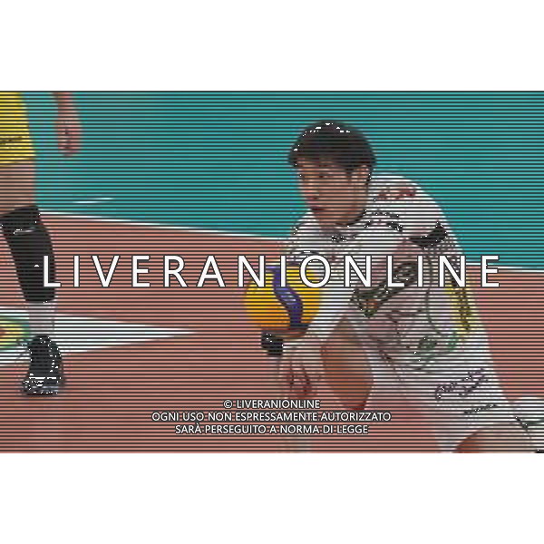 Coppa Italia di Volley 2019/2020 Perugia, Italia 22/01/2020 Quarti di finale - Sir Safety Conad Perugia vs Kioene Padova Nella foto: ishikawa yuki (n.14 schiacciatore kioene padova) in ricezione FOTO LORIS CERQUIGLINI-ALESSIO MARINI-AG ALDO LIVERANI SAS