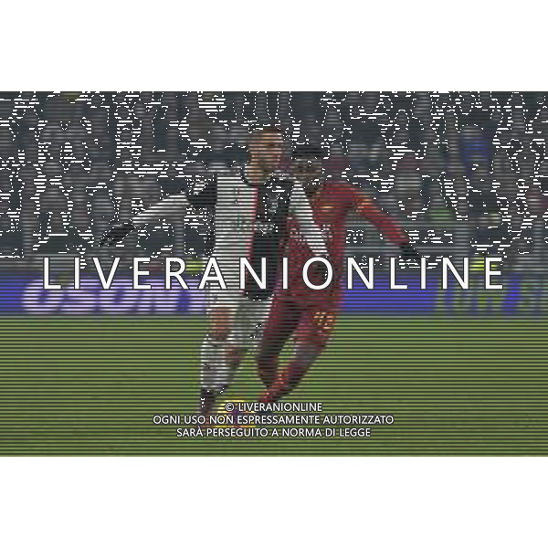 Torino 22.01.2020 Stadio Allianz Stadium ©Alessandro Falzone/Agenzia Aldo Liverani 22.01.2020 Quarti di finale Coppa Italia Juventus vs Roma 2019-20120 Nella foto : RODRIGO BENTANCUR-AMADOU DIAWARA ©/ AGENZIA ALDO LIVERANI SAS