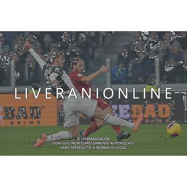 Torino 22.01.2020 Stadio Allianz Stadium ©Alessandro Falzone/Agenzia Aldo Liverani 22.01.2020 Quarti di finale Coppa Italia Juventus vs Roma 2019-20120 Nella foto : ALESSANDRO FLORENZI E DANIELE RUGANI ©/ AGENZIA ALDO LIVERANI SAS