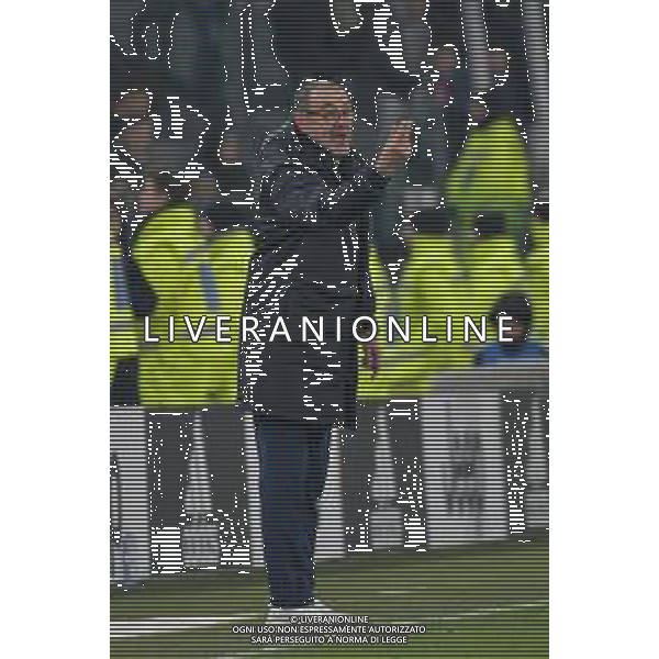 Torino 22.01.2020 Stadio Allianz Stadium ©Alessandro Falzone/Agenzia Aldo Liverani 22.01.2020 Quarti di finale Coppa Italia Juventus vs Roma 2019-20120 Nella foto : MAURIZIO SARRI ©/ AGENZIA ALDO LIVERANI SAS