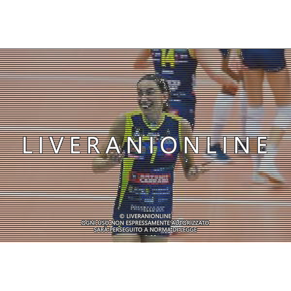 Volley Champions League Women 2019/2020 Treviso, Italia 22/01/2020 Imoco Volley Conegliano vs C.S.M. Volei Alba Blaj Nella foto: Raphaela Folie incredula dopo l\'ace FOTO FLAVIO PAVANELLO-ALESSIO MARINI-AG ALDO LIVERANI SAS