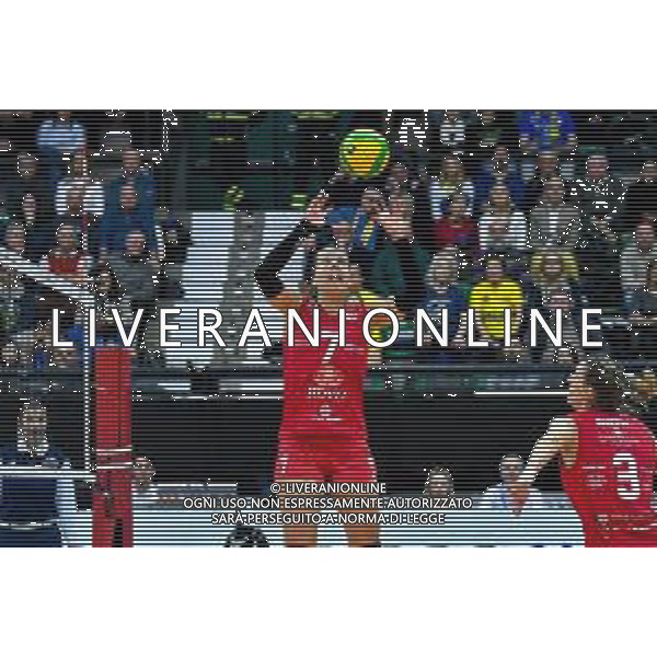 Volley Champions League Women 2019/2020 Treviso, Italia 22/01/2020 Imoco Volley Conegliano vs C.S.M. Volei Alba Blaj Nella foto: Palleggio di Femke Stoltenborg FOTO FLAVIO PAVANELLO-ALESSIO MARINI-AG ALDO LIVERANI SAS