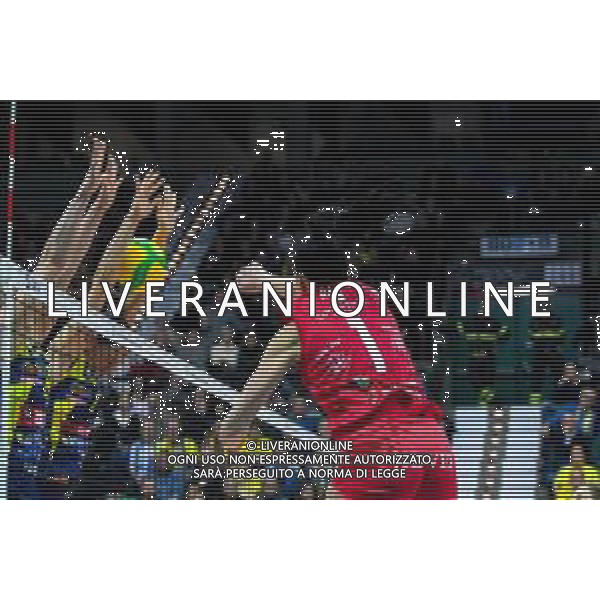 Volley Champions League Women 2019/2020 Treviso, Italia 22/01/2020 Imoco Volley Conegliano vs C.S.M. Volei Alba Blaj Nella foto: Muro di Raphaela Folie su attacco di Ioana Baciu FOTO FLAVIO PAVANELLO-ALESSIO MARINI-AG ALDO LIVERANI SAS