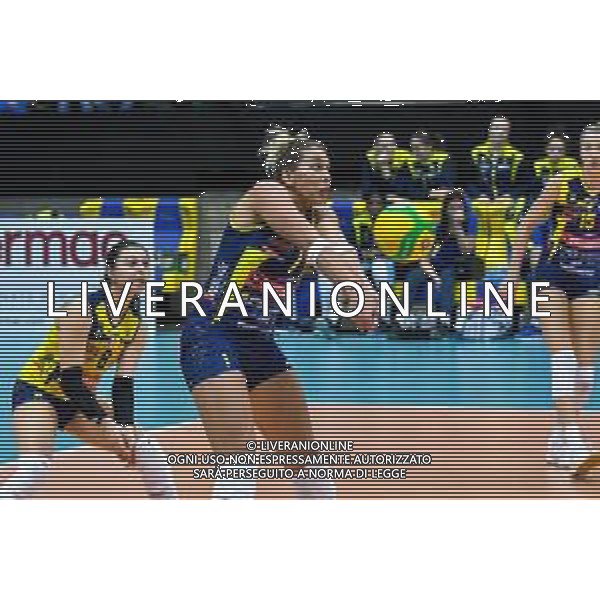 Volley Champions League Women 2019/2020 Treviso, Italia 22/01/2020 Imoco Volley Conegliano vs C.S.M. Volei Alba Blaj Nella foto: Ricezione in bagher di Indre Sorokaite FOTO FLAVIO PAVANELLO-ALESSIO MARINI-AG ALDO LIVERANI SAS