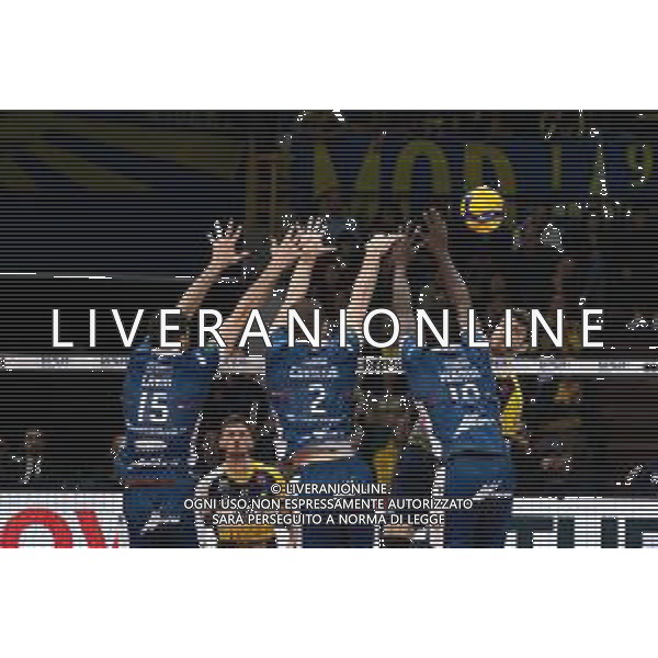 Coppa Italia di Volley 2019/2020 Modena, Italia 22/01/2020 Quarti di finale - Leo Shoes Modena vs Consar Ravenna Nella foto: Attacco di Matthew Anderson (01) (Leo Shoes Modena) FOTO DANIELE NICLI-ALESSIO MARINI-AG ALDO LIVERANI SAS