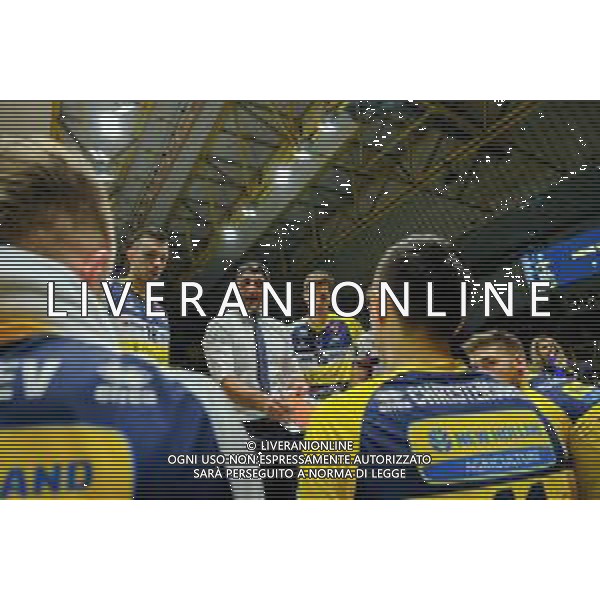 Coppa Italia di Volley 2019/2020 Modena, Italia 22/01/2020 Quarti di finale - Leo Shoes Modena vs Consar Ravenna Nella foto: L\'allenatore del modena Andrea Giani durante un time-out FOTO DANIELE NICLI-ALESSIO MARINI-AG ALDO LIVERANI SAS