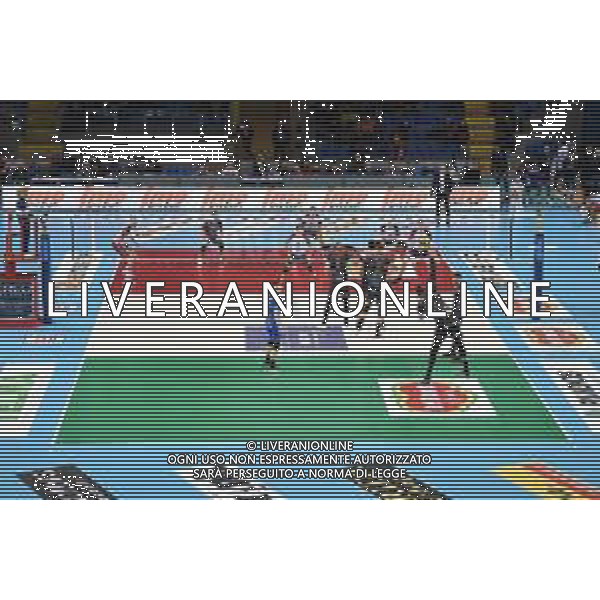 Coppa Italia di Volley 2019/2020 Civitanova, Italia 22/01/2020 Quarti di finale - Cucine Lube Civitanova vs Vero Volley Monza Nella foto: Fasi di gioco FOTO ROBERTO BATOMEOLI-ALESSIO MARINI-AG ALDO LIVERANI SAS