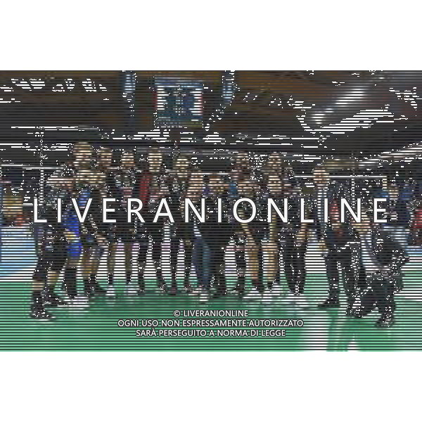 Coppa Italia di Volley 2019/2020 Civitanova, Italia 22/01/2020 Quarti di finale - Cucine Lube Civitanova vs Vero Volley Monza Nella foto: Foto di gruppo della Cucine Lube Civitanova a fine partita FOTO ROBERTO BATOMEOLI-ALESSIO MARINI-AG ALDO LIVERANI SAS