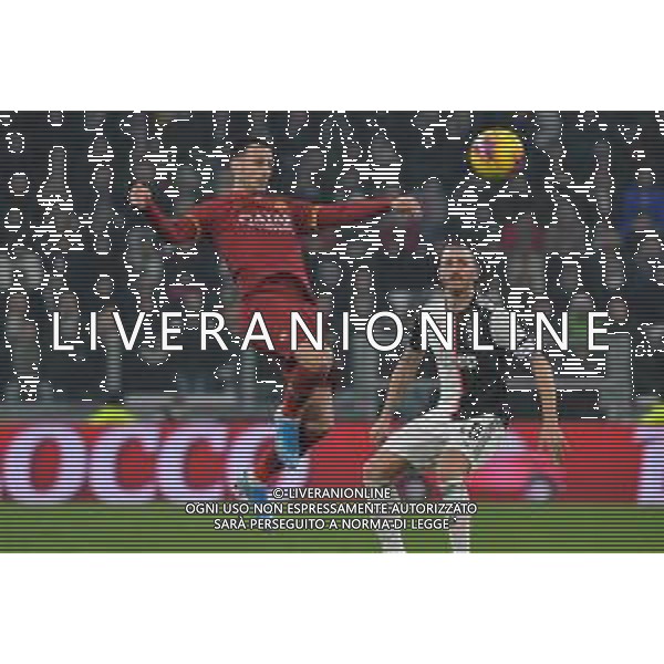 Torino 22.01.2020 Stadio Allianz Stadium ©Alessandro Falzone/Agenzia Aldo Liverani 22.01.2020 Quarti di finale Coppa Italia Juventus vs Roma 2019-20120 Nella foto : Nokola Kalinic-Leonardo Bonucci