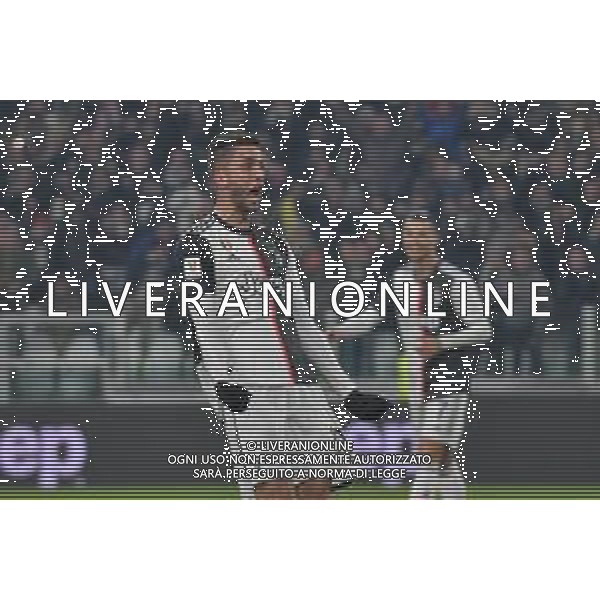 Torino 22.01.2020 Stadio Allianz Stadium ©Alessandro Falzone/Agenzia Aldo Liverani 22.01.2020 Quarti di finale Coppa Italia Juventus vs Roma 2019-20120 Nella foto : Esultanza gol di Rodrigo Betancur