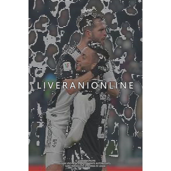 Torino 22.01.2020 Stadio Allianz Stadium ©Alessandro Falzone/Agenzia Aldo Liverani 22.01.2020 Quarti di finale Coppa Italia Juventus vs Roma 2019-20120 Nella foto : Esultanza gol di Rodrigo Betancur-Miralem Pjanic
