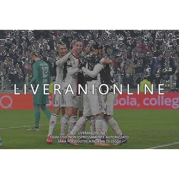 Torino 22.01.2020 Stadio Allianz Stadium ©Alessandro Falzone/Agenzia Aldo Liverani 22.01.2020 Quarti di finale Coppa Italia Juventus vs Roma 2019-20120 Nella foto : Esultanza gol di Rodrigo Betancur