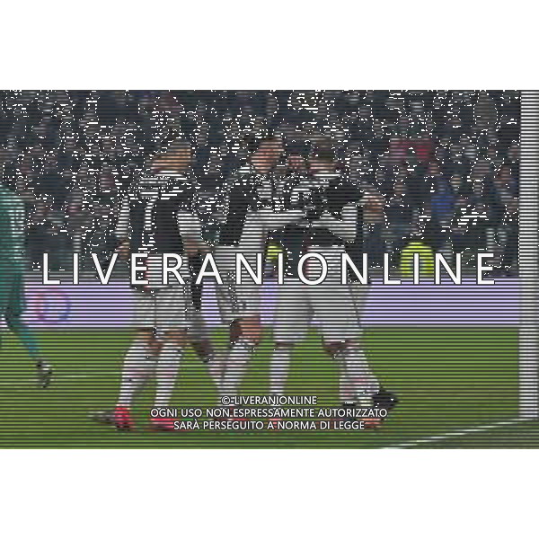 Torino 22.01.2020 Stadio Allianz Stadium ©Alessandro Falzone/Agenzia Aldo Liverani 22.01.2020 Quarti di finale Coppa Italia Juventus vs Roma 2019-20120 Nella foto : Esultanza gol di Rodrigo Betancur