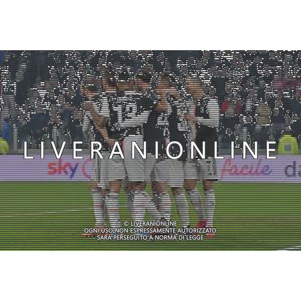 Torino 22.01.2020 Stadio Allianz Stadium ©Alessandro Falzone/Agenzia Aldo Liverani 22.01.2020 Quarti di finale Coppa Italia Juventus vs Roma 2019-20120 Nella foto : Esultanza gol di Rodrigo Betancur