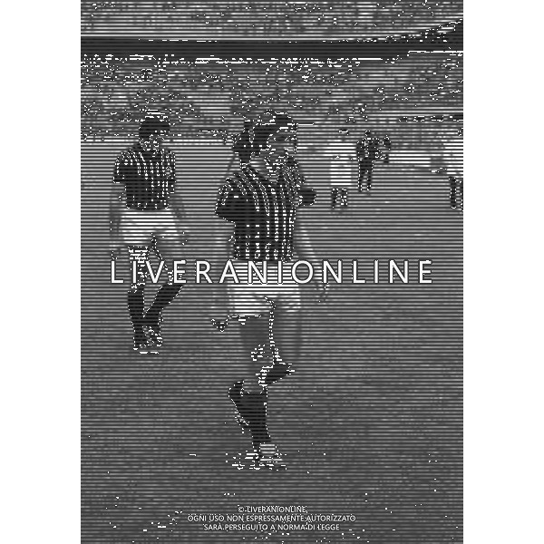 01-05-1974 MILANO COPPA ITALIA SEMIFINALI INTER -MILAN 2-1 NELLA FOTO GIORGIO BIASIOLO AG ALDO LIVERANI SAS