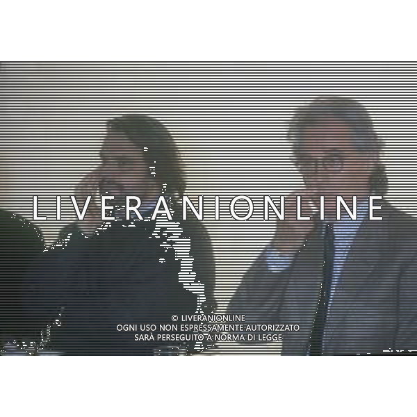 RETROSPETTIVA LUCIANO BENETTON INDUSTRIALE POLITICO FONDATORE DEL GRUPPO BENETTON NELLA FOTO LUCIANO BENETTON ON IL FOTOGRAFO OLIVIERO TOSCANI AG ALDO LIVERANI SAS