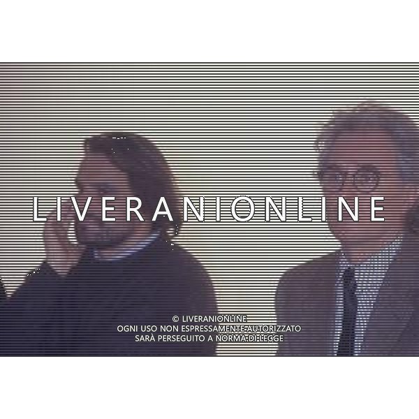 RETROSPETTIVA LUCIANO BENETTON INDUSTRIALE POLITICO FONDATORE DEL GRUPPO BENETTON NELLA FOTO LUCIANO BENETTON ON IL FOTOGRAFO OLIVIERO TOSCANI AG ALDO LIVERANI SAS