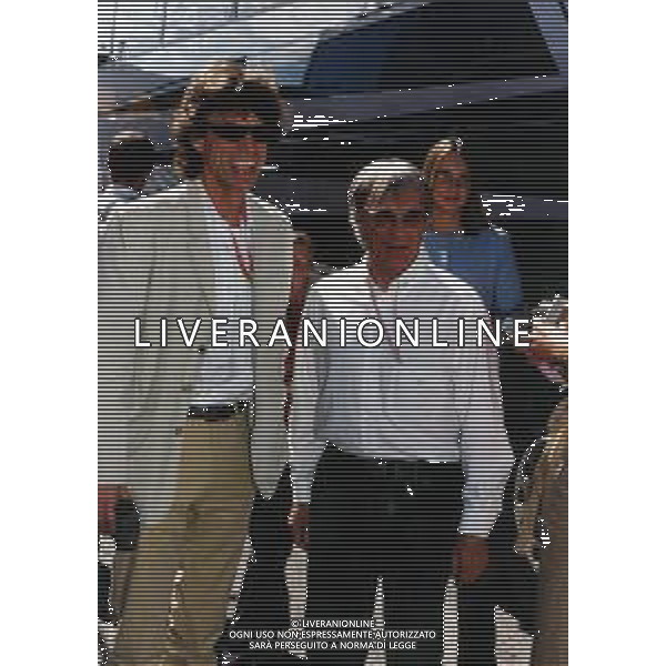 RETROSPETTIVA Sir Michael Philip "Mick" Jagger è un cantautore, musicista e attore britannico NELLA FOTO Sir Michael Philip "Mick" Jagger con Bernie Ecclestone al Gp di formula una a Monza AG ALDO LIVERANI SAS