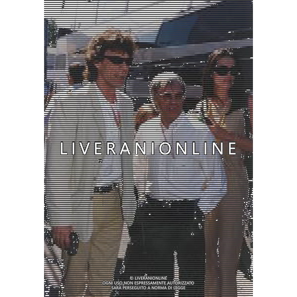 RETROSPETTIVA Sir Michael Philip "Mick" Jagger è un cantautore, musicista e attore britannico NELLA FOTO Sir Michael Philip "Mick" Jagger con Bernie Ecclestone al Gp di formula una a Monza AG ALDO LIVERANI SAS