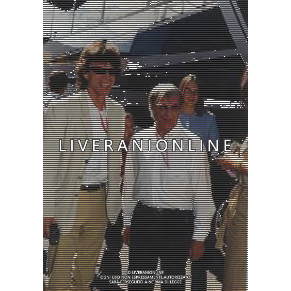RETROSPETTIVA Sir Michael Philip "Mick" Jagger è un cantautore, musicista e attore britannico NELLA FOTO Sir Michael Philip "Mick" Jagger con Bernie Ecclestone al Gp di formula una a Monza AG ALDO LIVERANI SAS