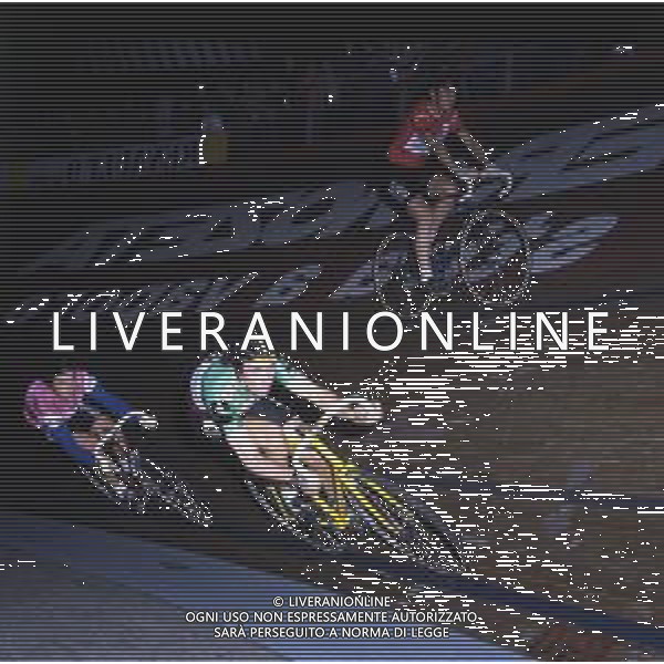 RETROSPETTIVA PATRICK SERCU CICLISTA NELLA FOTO PATRICK SERCU E GIUSEPPE SARONNI ALLA SEI GIORNI DI MILANO NELL\'ANNO 1982 AG ALDO LIVERANI SAS