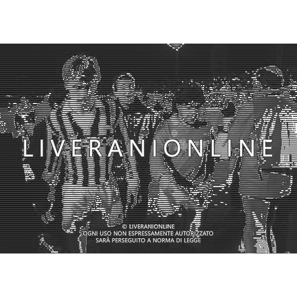 01-03-1989 TORINO QUARTI DI FINALE DI COPPA UEFA JUVENTUS NAPOLI 2-0 NELLA FOTO GIANCARLO MAROCCHI E DIEGO MARADONA AG ALDO LIVERANI SAS