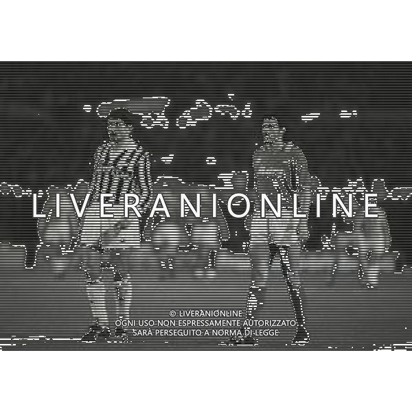 01-03-1989 TORINO QUARTI DI FINALE DI COPPA UEFA JUVENTUS NAPOLI 2-0 NELLA FOTO LUCIANO FAVERO E ANDREA CARNEVALE AG ALDO LIVERANI SAS
