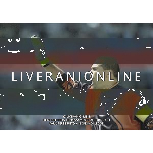 RETROSPETTIVA JOSE LUIS CHILAVERT CALCIATORE NELLA FOTO JOSE LUIS CHILAVERT CON LA MAGLIA DELLA NAZIONALE DEL PARAGUAY AI MONDIALI DI CALCIO FRANCIA 1998 AG ALDO LIVERANI SAS