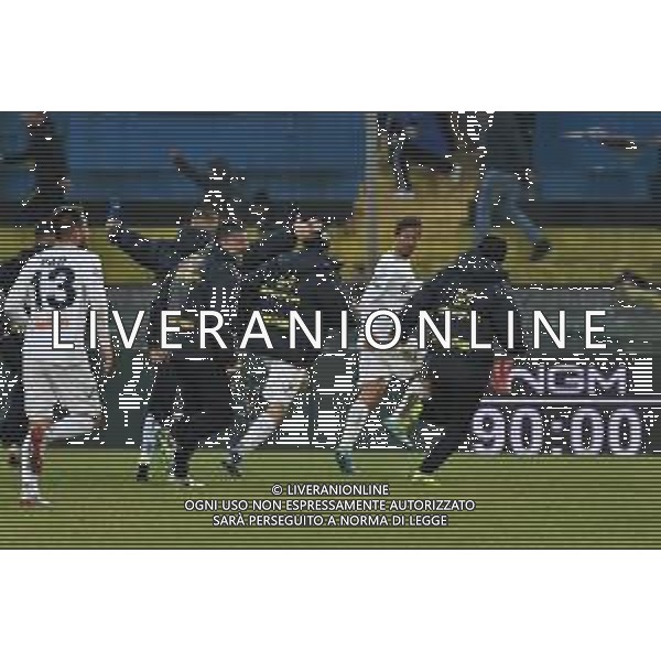 Campionato di Calcio Serie B 2019/2020 Pisa, Italia 25/01/2020 Pisa vs Juve Stabia Nella foto: L\'esultanza dei giocatori della Juve Stabia dopo il gol del pareggio di Davide Di Gennaro ©Gabriele Masotti-Alessio Marini/ AGENZIA ALDO LIVERANI SAS