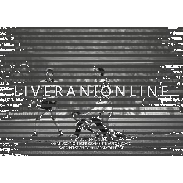 12-10-1985 TORINO-TRENTADUESIMI DI COPPA UEFA JUVENTUS -OTELUL GALATI 5-0 NELLA FOTO GOAL ALESSANDRO ALTOBELLI AG ALDO LIVERANI SAS