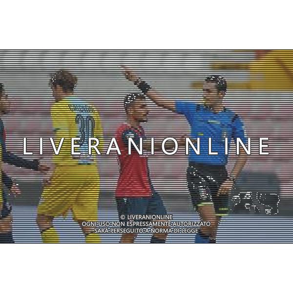Campionato di Calcio Serie C - Lega Pro 2019/2020 Vicenza, Italia 26/01/2020 Arzignano Valchiampo vs Sambenedettese Nella foto: Arbitro Mattia Pascarella (Nocera Inferiore) annulla il gol di Francesco Grandolfo (Sambenedettese) © Ettore Griffoni- Alessio Marini / AGENZIA ALDO LIVERANI SAS